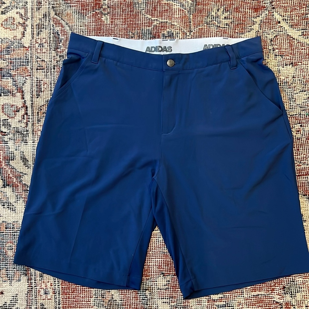 Adidas Golf Shorts Size 35 Dark Slate Blue.